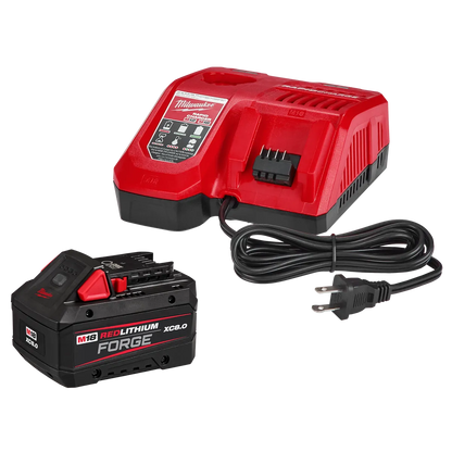 Milwaukee M18 REDLITHIUM FORGE XC8.0 Starter Kit 48-59-1881 | M18 Battery, Glass Filled Nylon