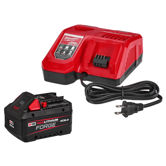 Milwaukee M18 REDLITHIUM FORGE XC8.0 Starter Kit 48-59-1881 | M18 Battery, Glass Filled Nylon