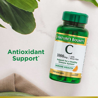 Nature's Bounty® 1000 mg Vitamin C with Rose Hips Coated Caplets