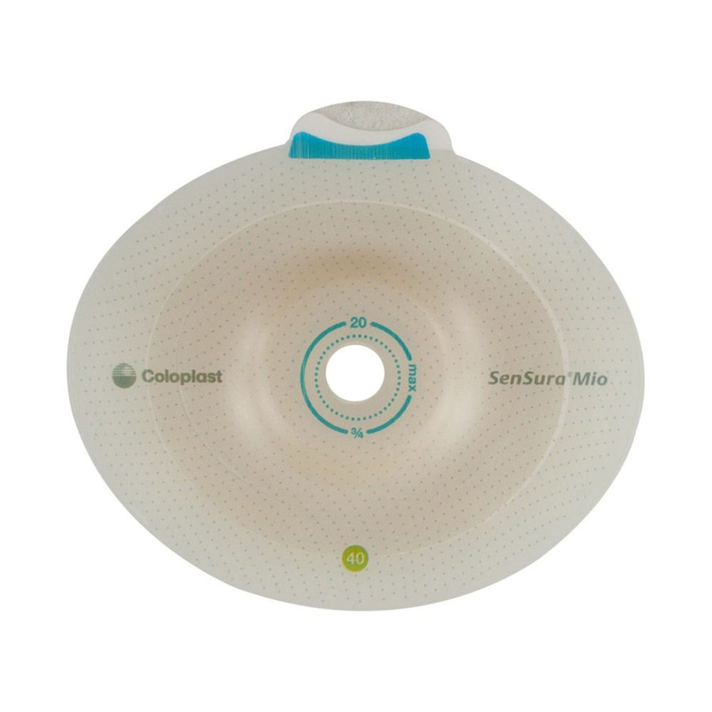 SenSura® Mio Convex Light Click Ostomy Barrier, Stoma Opening, Red Match