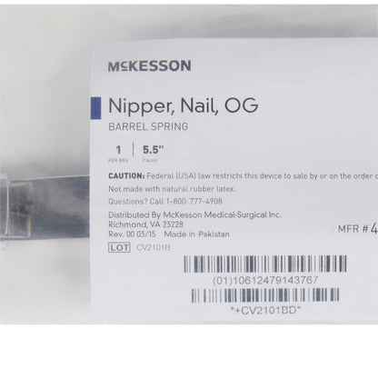 McKesson Nail Nipper, Concave Jaw, 5.5 Inches - view 5