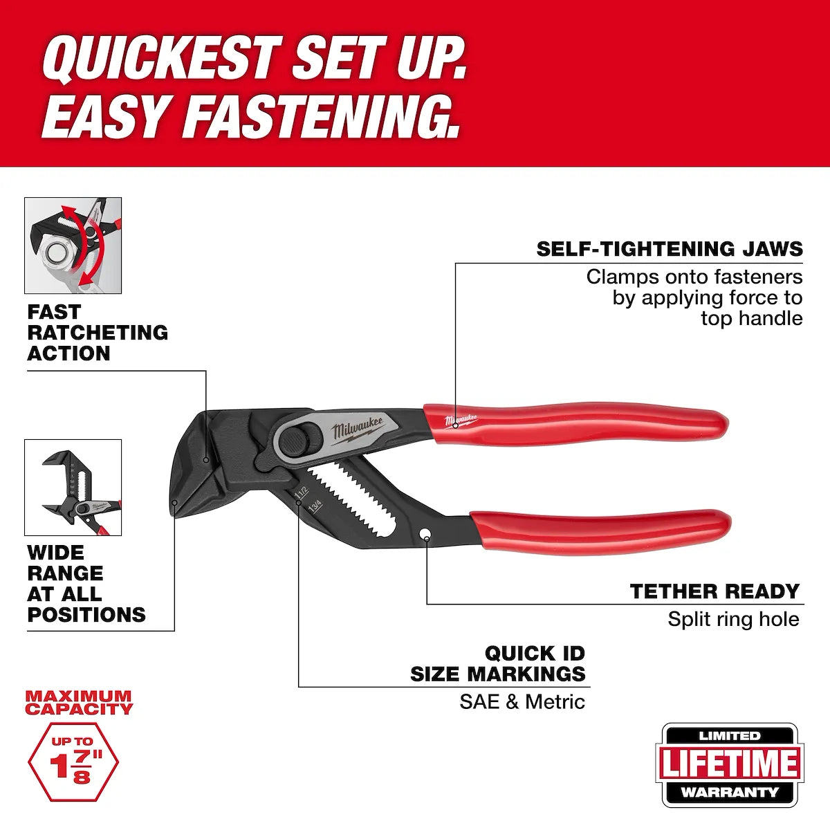 Milwaukee 7" Pliers Wrench 48-22-6907