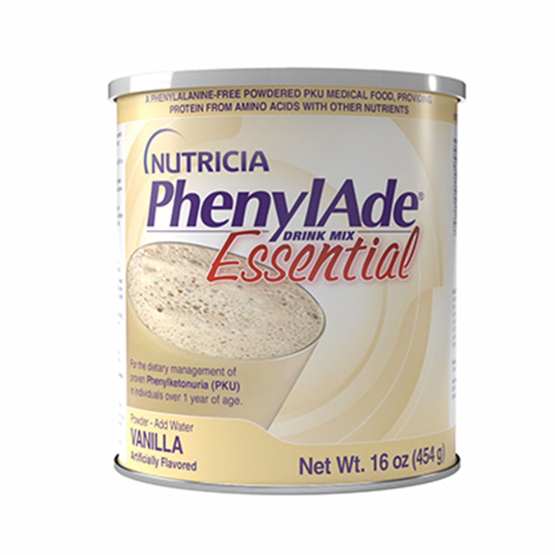 PhenylAde Oral Supplement Vanilla Flavor Powder / 454 Gram Canister