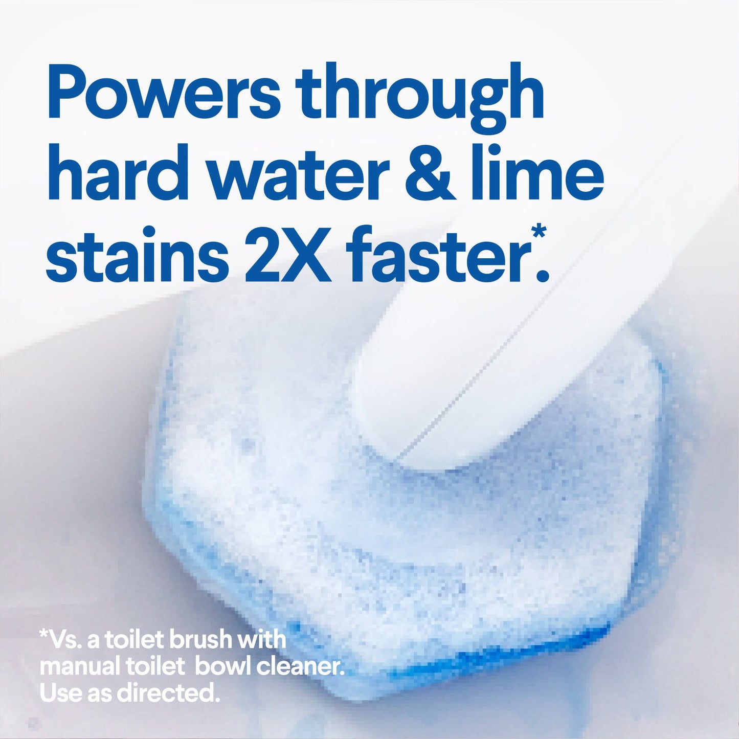 Clorox Toilet Bowl Cleaner Disinfecting Refill Pads Blue / White, 3 Inch, Sponge Head