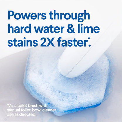 Clorox Toilet Bowl Cleaner Disinfecting Refill Pads Blue / White, 3 Inch, Sponge Head