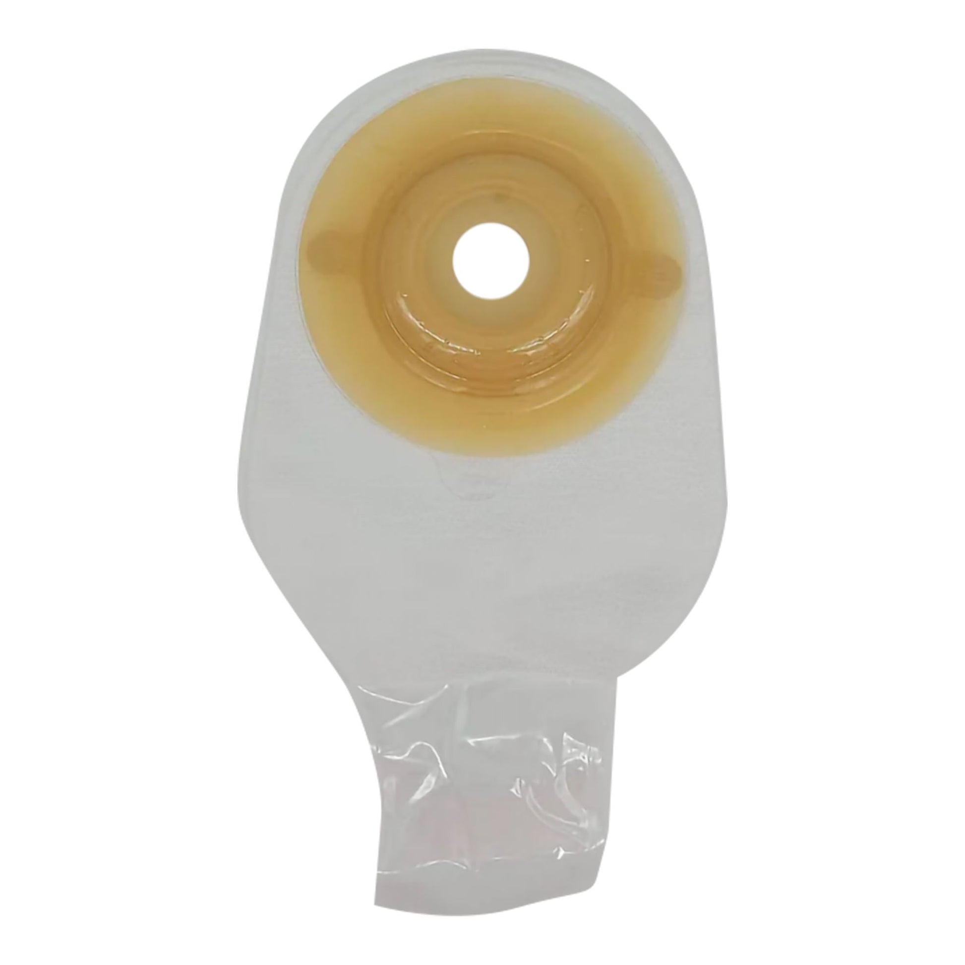 Safe n Simple Ostomy Pouch One-Piece System Length Convex, Pre-Cut 1 Inch Stoma Drainable