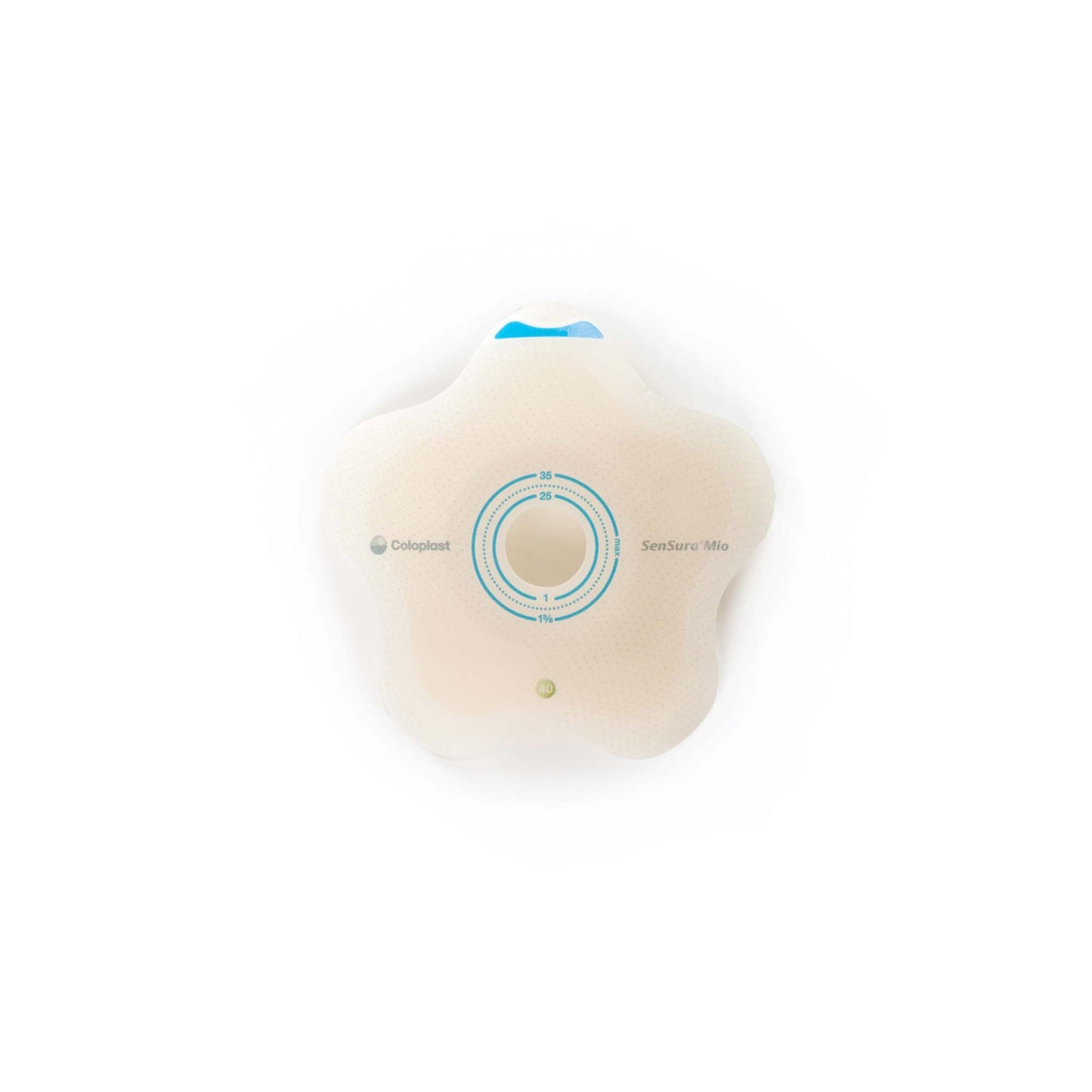 SenSura® Mio Convex Flip Ostomy Barrier, Stoma Opening, Red Color Match