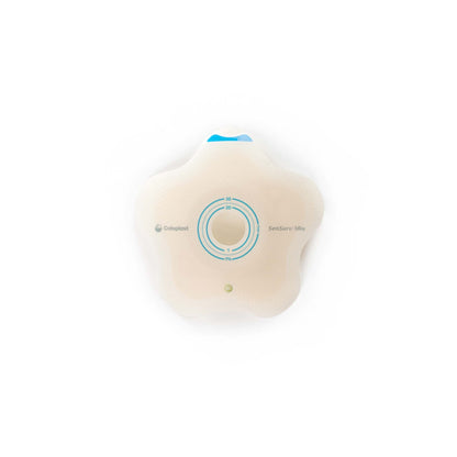 SenSura® Mio Convex Flip Ostomy Barrier, Stoma Opening, Red Color Match