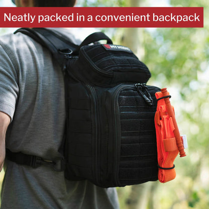 My Medic Recon First Aid Kit Backpack with Emergency Medical Supplies - Red