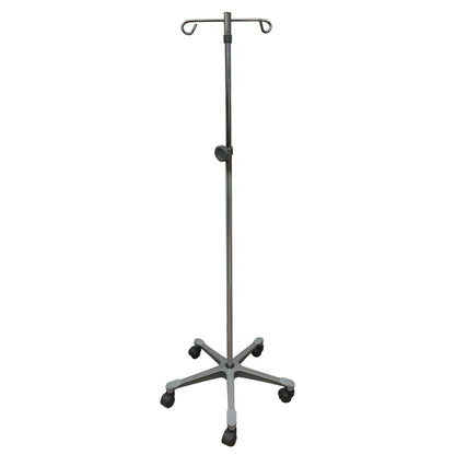 IV Stand Floor Stand 2 Hooks 5 Legs with Casters