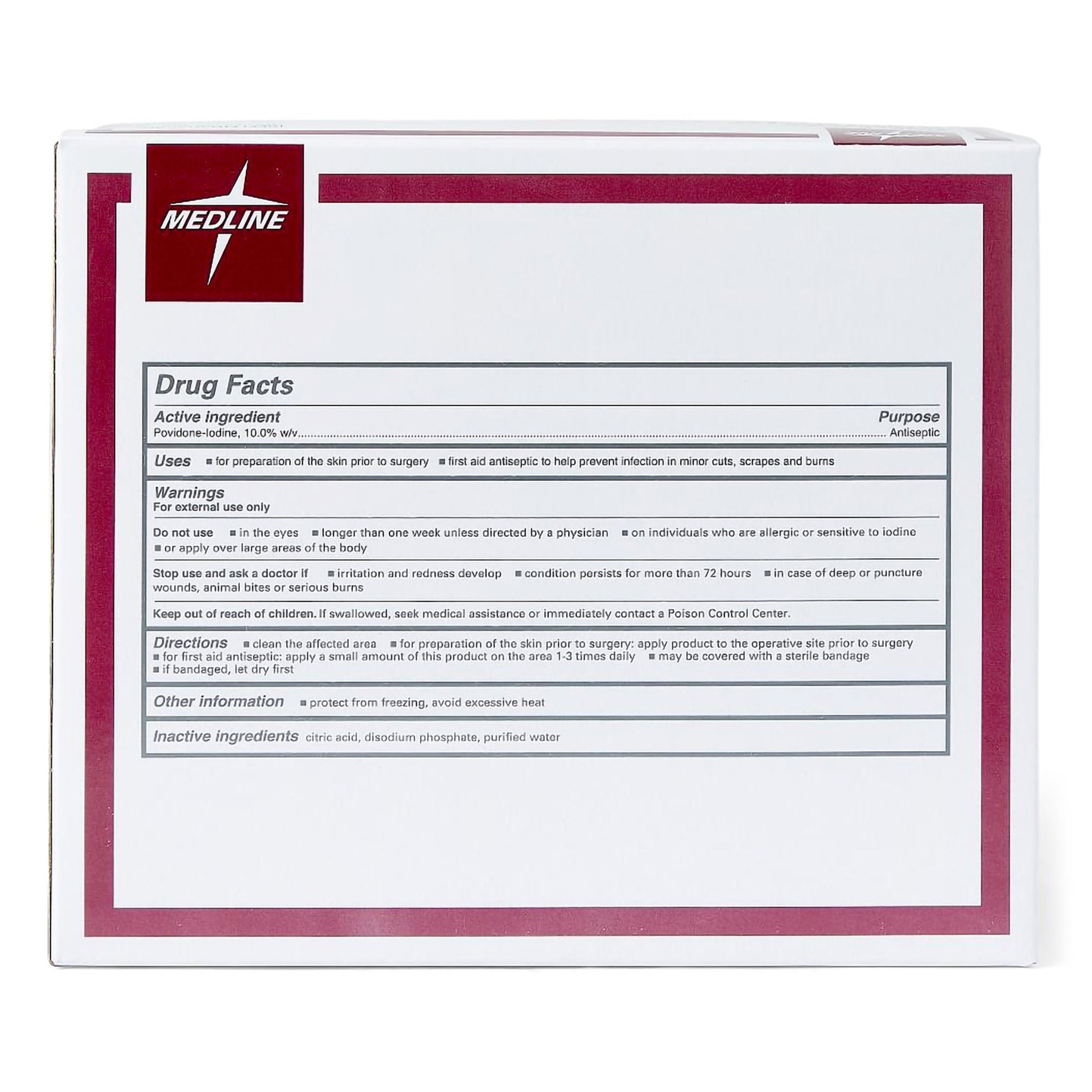 Medline Povidone Iodine Swabsticks