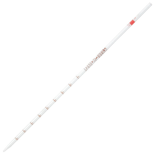 1 mL Serological Pipette, Glass Reusable, Class A TD, Red Band — 0.1 mL Graduations, 6/Box | Globe Scientific