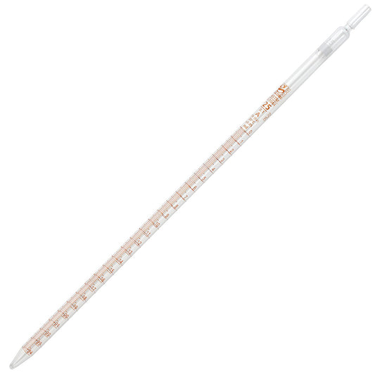 25 mL Serological Pipettes, Glass Class A, Reusable TD — White Band, 6/Box | Globe Scientific