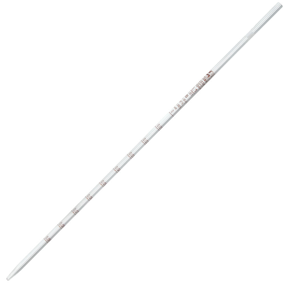 Serological Pipettes, Reusable Globe Glass, 0.1 mL TD, 0.01 mL Graduations — 6/Box | Globe Scientific