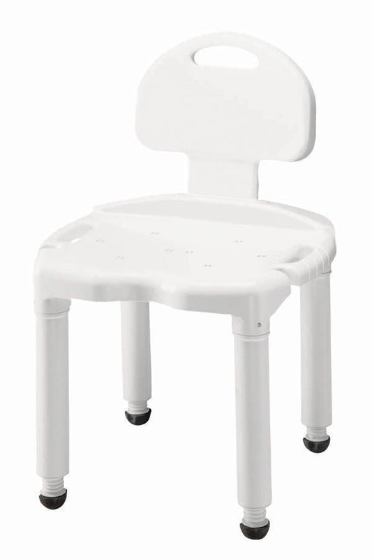Carex® Shower Bench With Handles and Backrest