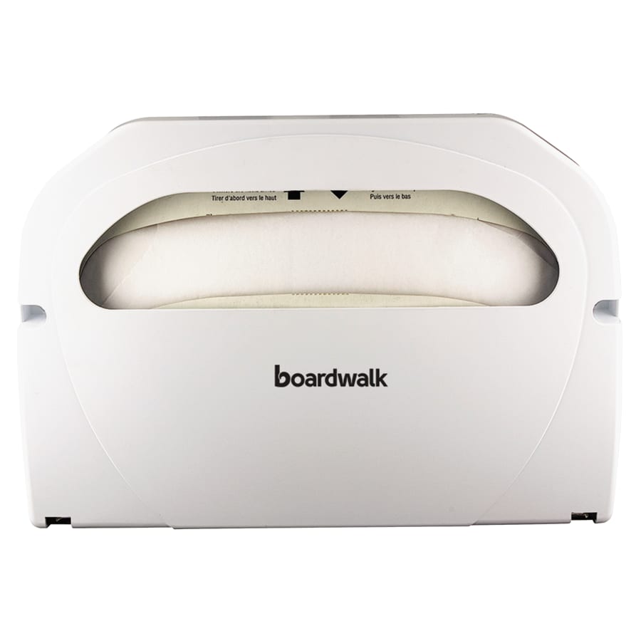Boardwalk Paper Wall-Mount Toilet Seat Cover Dispenser, Plastic, White (BWKKD100)