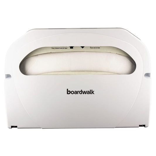 Boardwalk Paper Wall-Mount Toilet Seat Cover Dispenser, Plastic, White (BWKKD100)