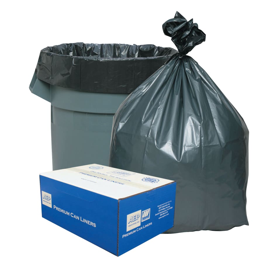 Platinum Plus Can Liner, Super Hexene Resin 56gal, 1.55 Mil, 43 x 48 (WBIPLA4770)