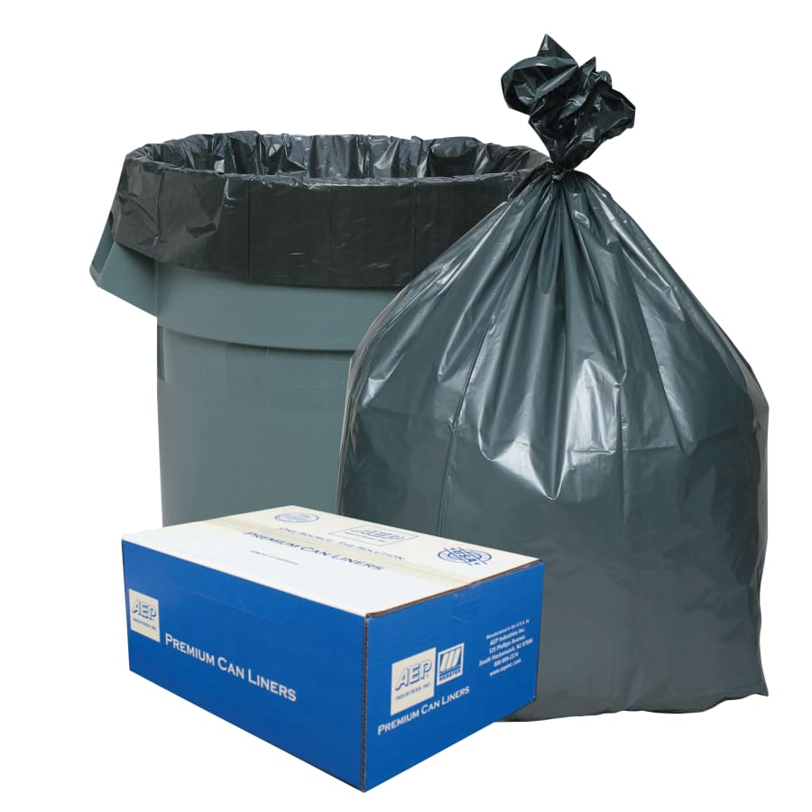 Platinum Plus Can Liner, Super Hexene Resin 55-60gal, 1.55 Mil, 39 x 56 (WBIPLA6070)