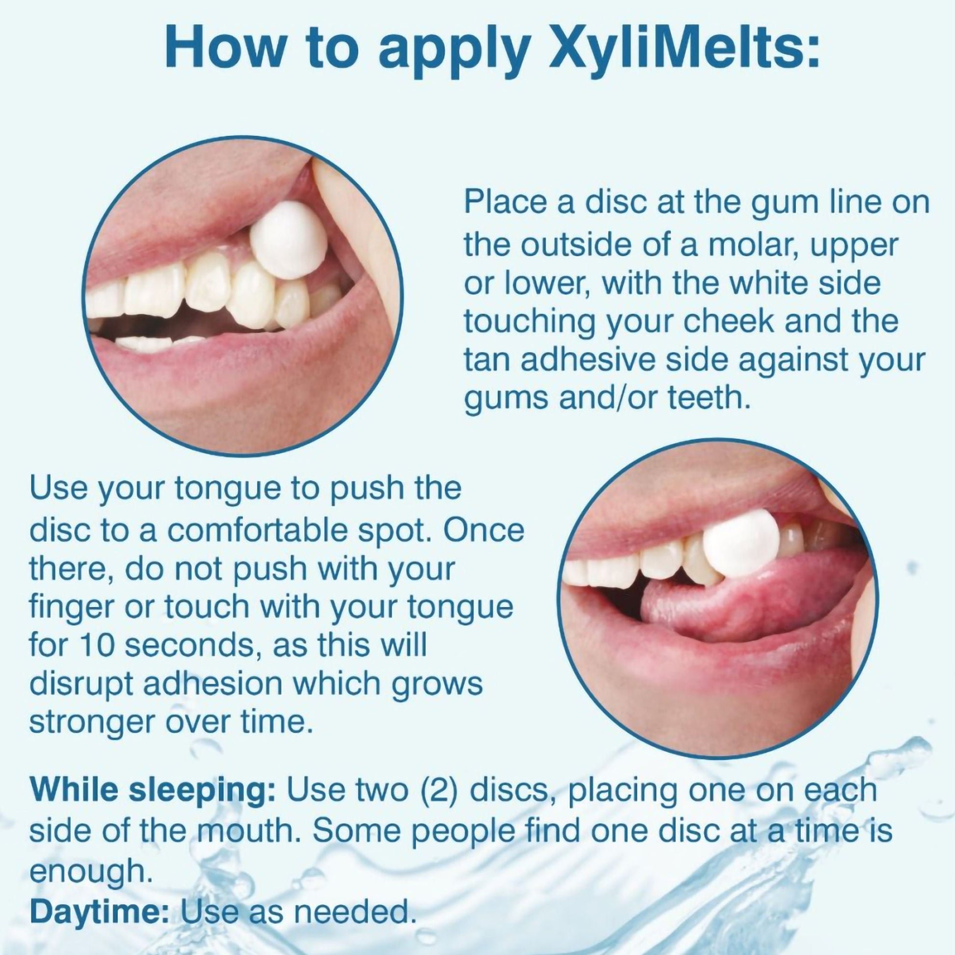 OraCoat® XyliMelts® Dry Mouth Stick-On Melts Slightly Sweet