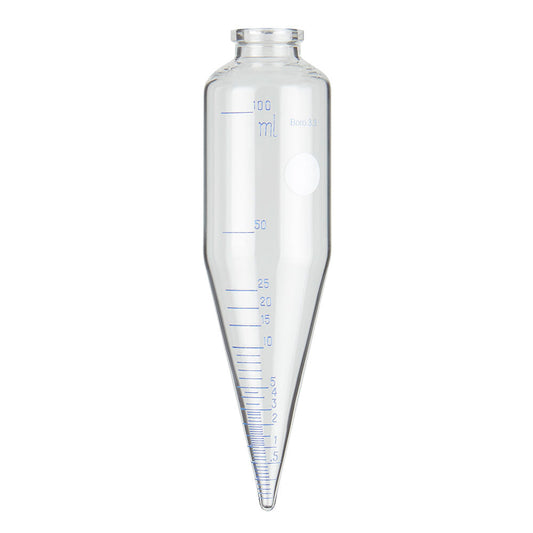 Oil Centrifuge Tube, 6 Inch, 100ml, 165mm Length x 45mm Diameter, Borosilicate Glass, 1/Pack, 10 Packs/Case