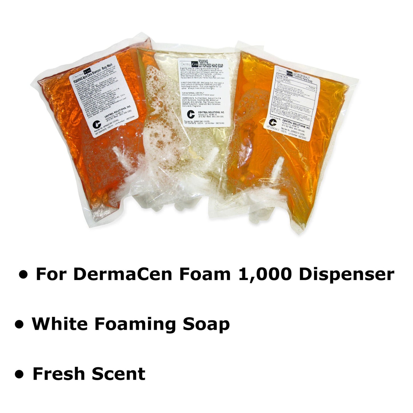 DermaCen® Soap, Dispenser Refill Bag