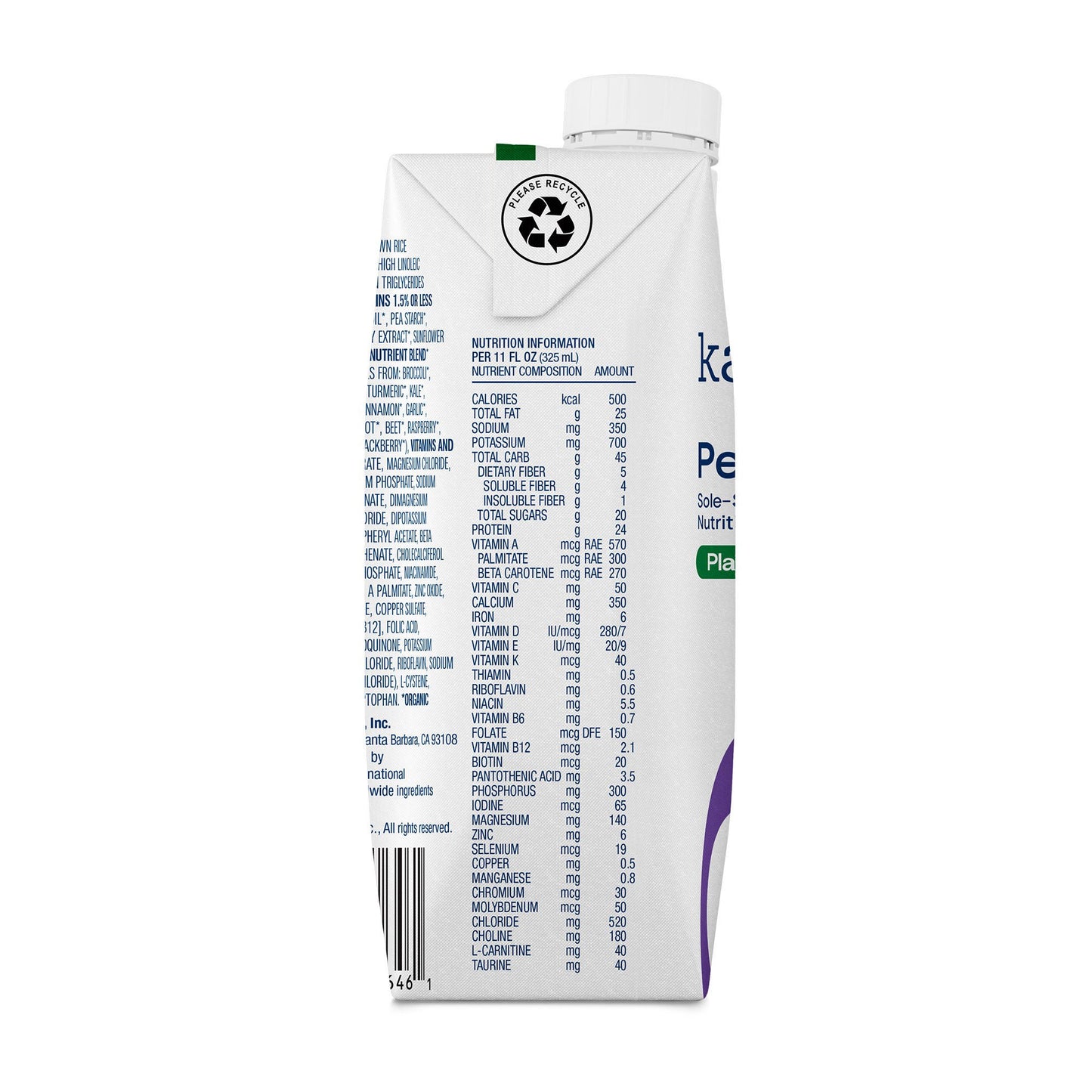 Kate Farms® Standard 1.5 Sole-Source Nutrition Formula, carton