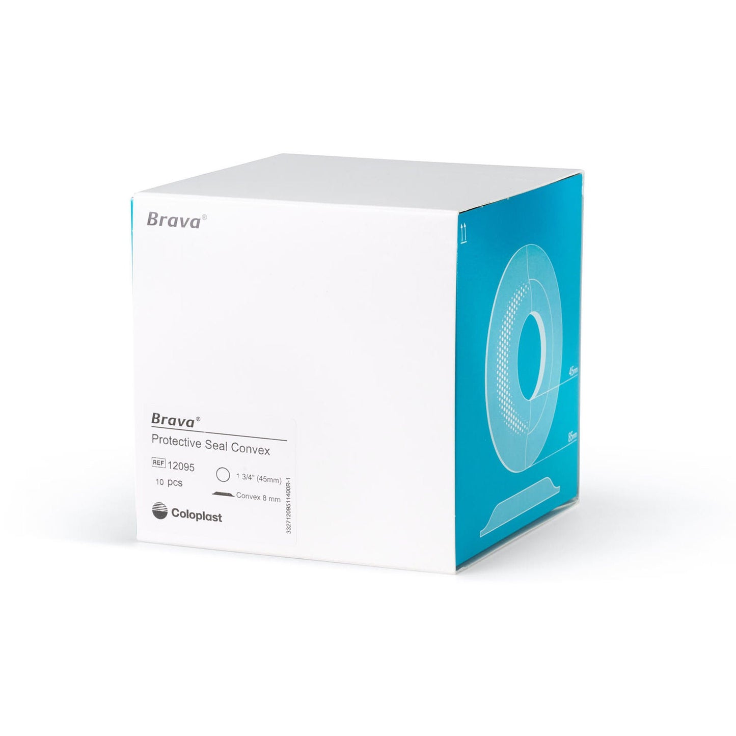 Brava Ostomy Seal Convex, Starter Hole (45mm) For Use with Ostomy Pouch