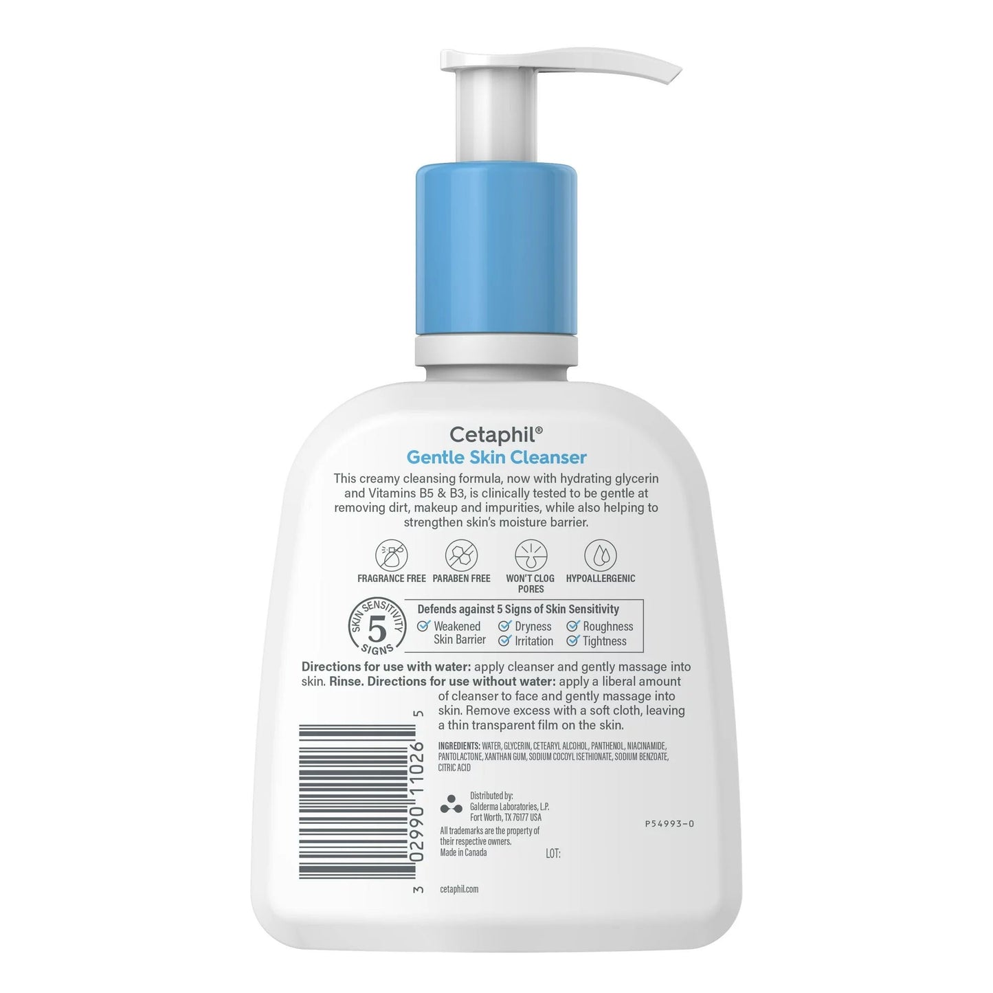 Cetaphil® Gentle Skin Cleanser Normal To Dry Skin Unscented, Pump Bottle