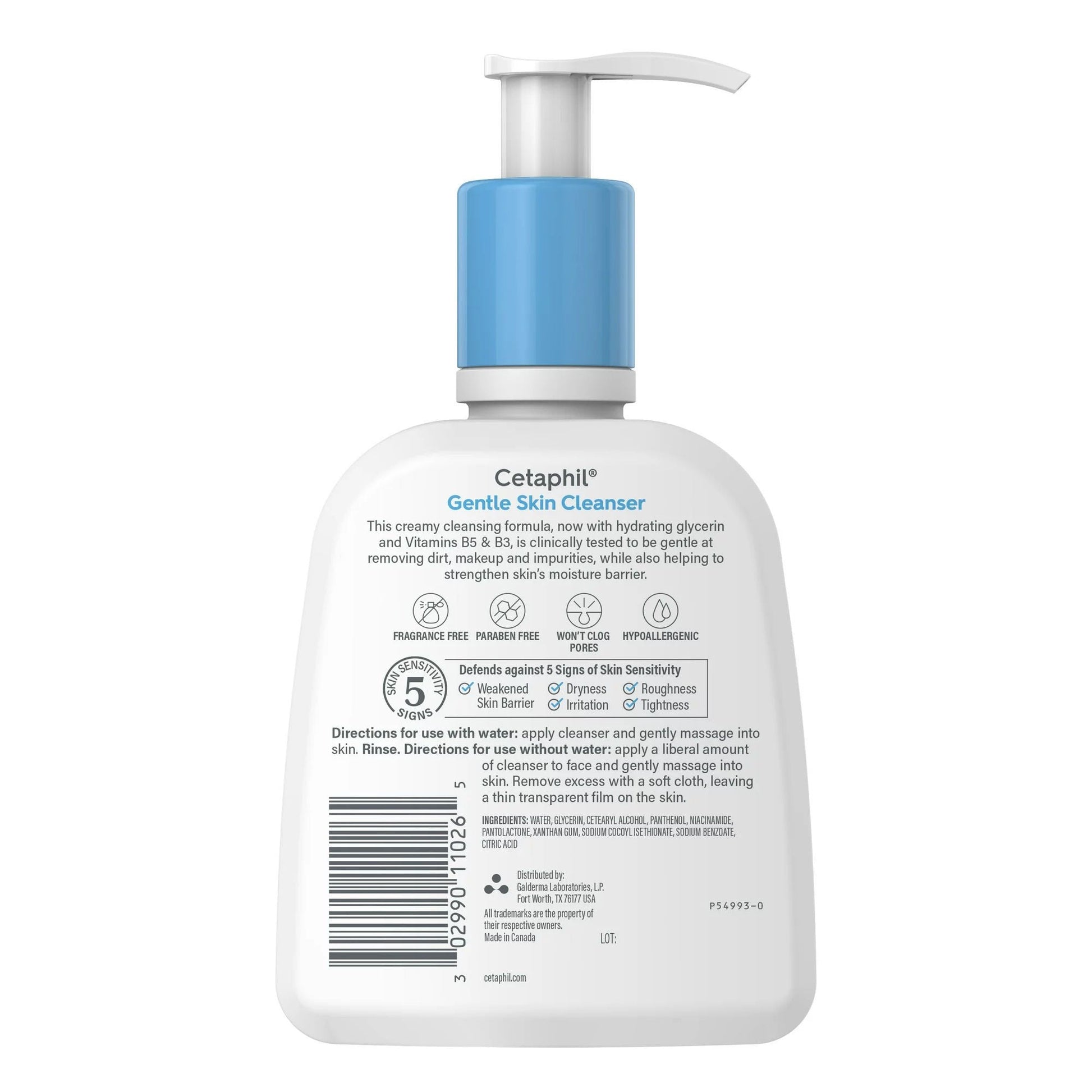 Cetaphil® Gentle Skin Cleanser Normal To Dry Skin Unscented, Pump Bottle