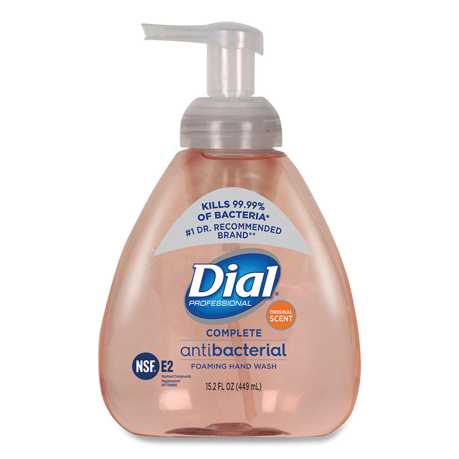 Dial Antibacterial Foaming Hand Soap, 15.2 oz, Pump Bottle, 4 EA/CA (98606)