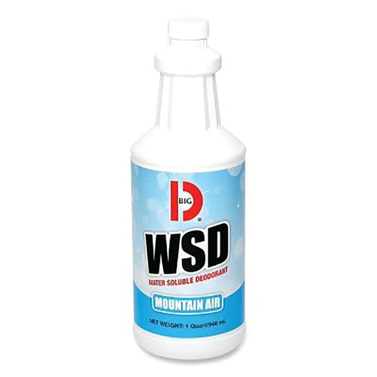 Big D Industries Water-Soluble Deodorant, 32 oz, Bottle, Mountain Air (BIGD358)