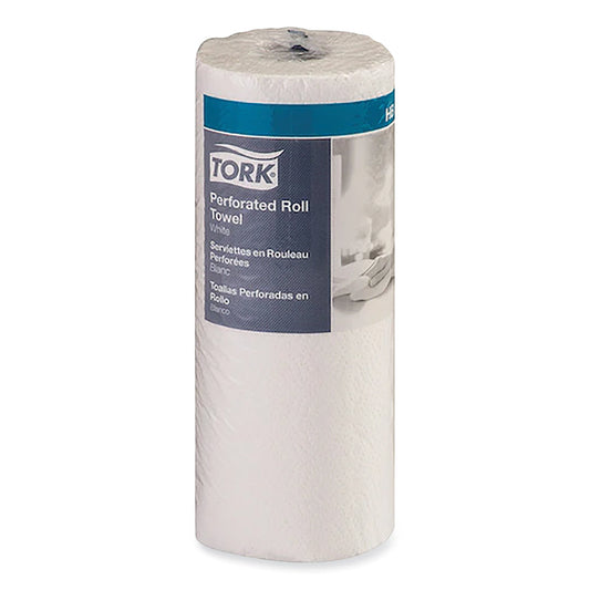 Tork Perforated Roll Towel, White, 11 in W x 9 in L per Sheet, 2 Ply, 84 Sheets, 30 RL/CA (HB1990A)