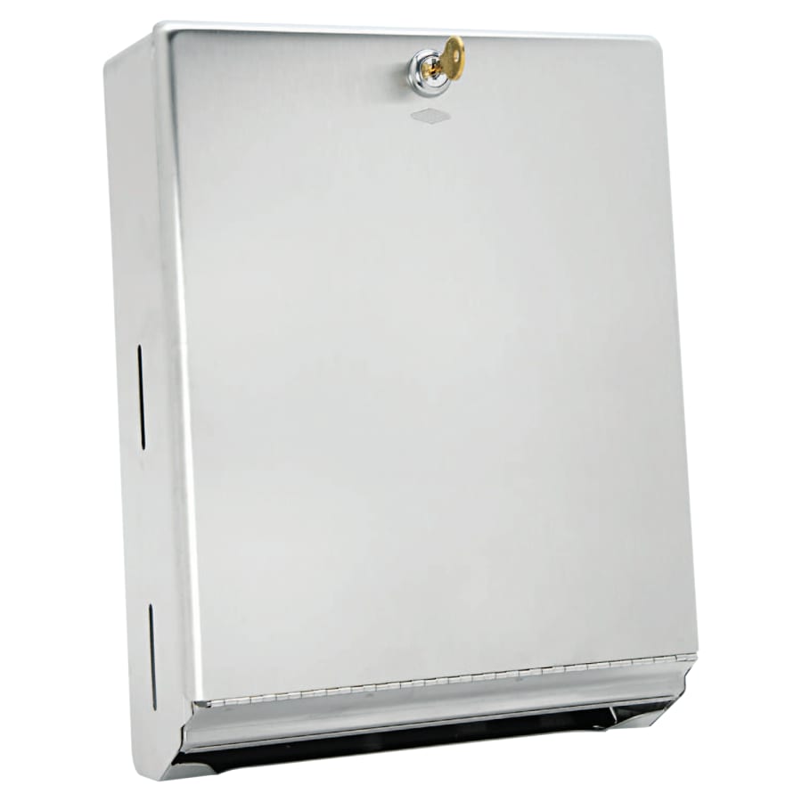 Bobrick Surface-Mounted Paper Towel Dispenser, 10 3/4 x 4 x 14, Satin Stainless Steel (OCB262)