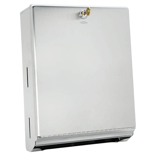 Bobrick Surface-Mounted Paper Towel Dispenser, 10 3/4 x 4 x 14, Satin Stainless Steel (OCB262)