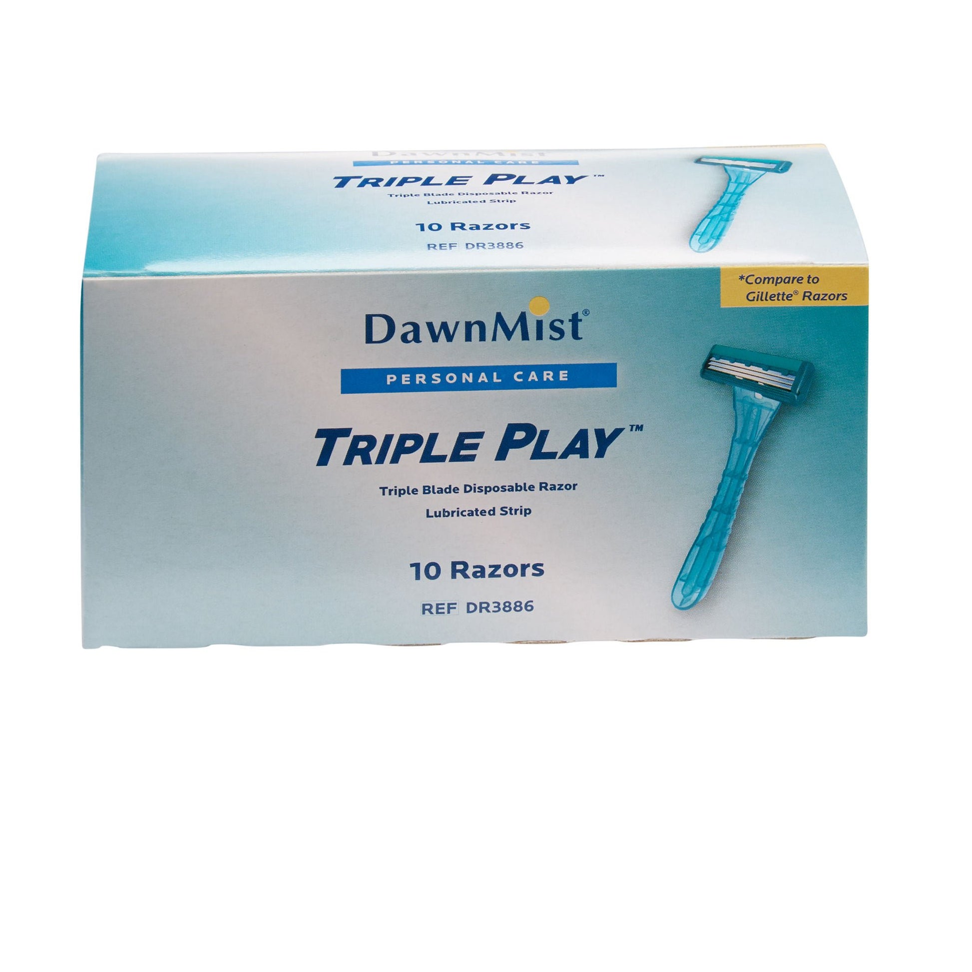DawnMist® Triple Play Facial Razor, Disposable