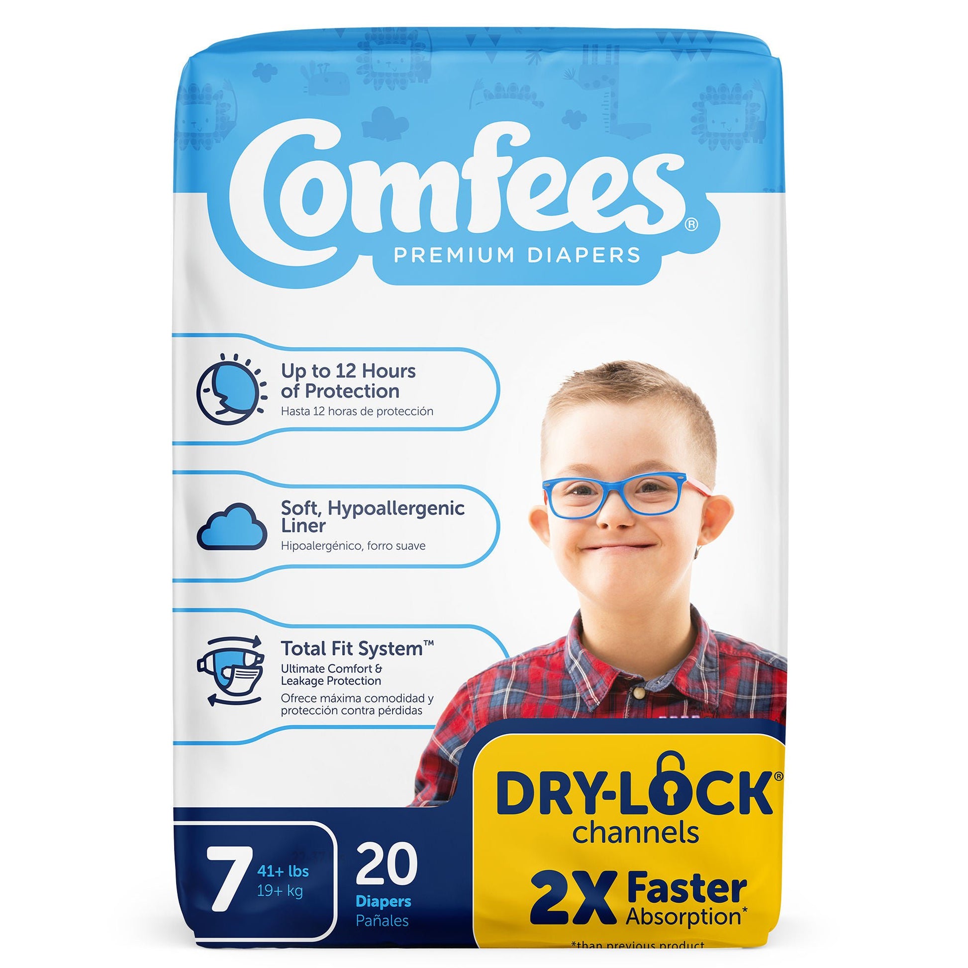 Attends Comfees Premium Baby Diapers, Moderate-Absorbent