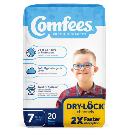 Attends Comfees Premium Baby Diapers, Moderate-Absorbent