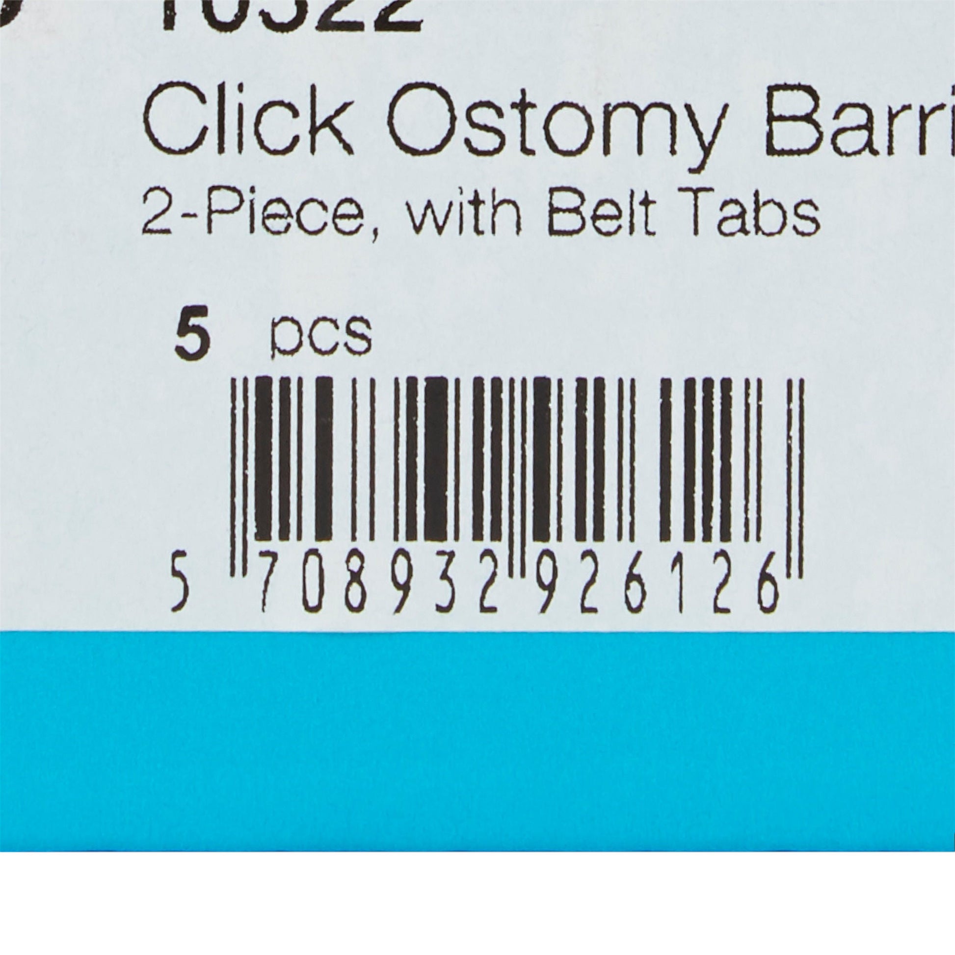 SenSura® Mio Click Ostomy Barrier, Trim to Fit , Blue Match