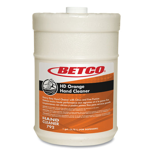 Betco HD Orange Hand Cleaner, 1 gal, Flat Top Dispenser (7924400)