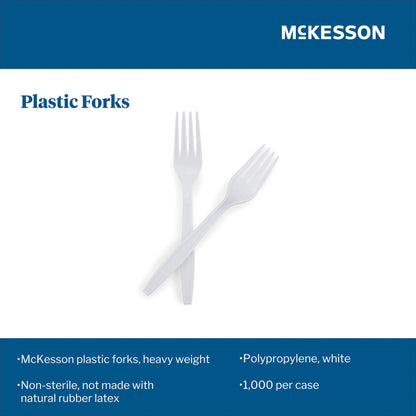 McKesson Polypropylene Fork, White