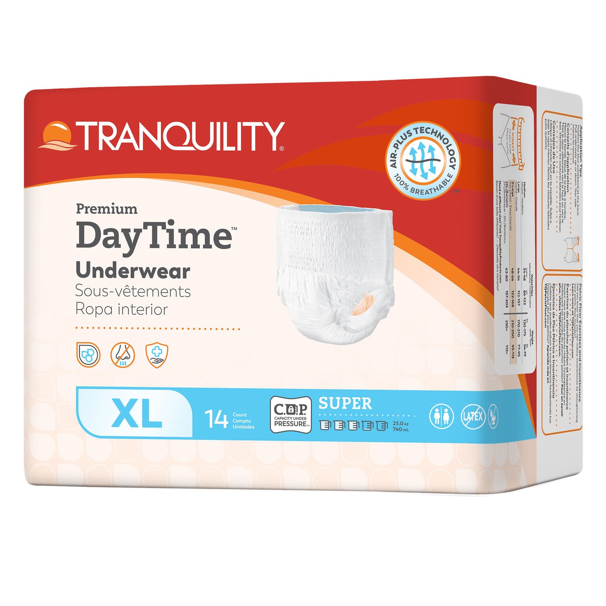 Tranquility Premium DayTime Disposable Absorbent Underwear, XL