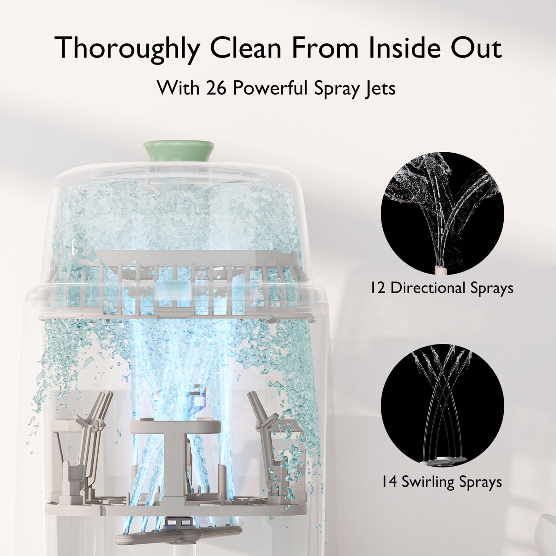 Momcozy CleanPal Pro Baby Bottle Washer and Sterilizer For Baby Bottles
