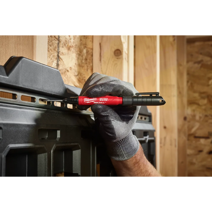 Milwaukee INKZALL 2IN1 Deep Reach Ultra Fine Point Black Jobsite Marker 48-22-3152
