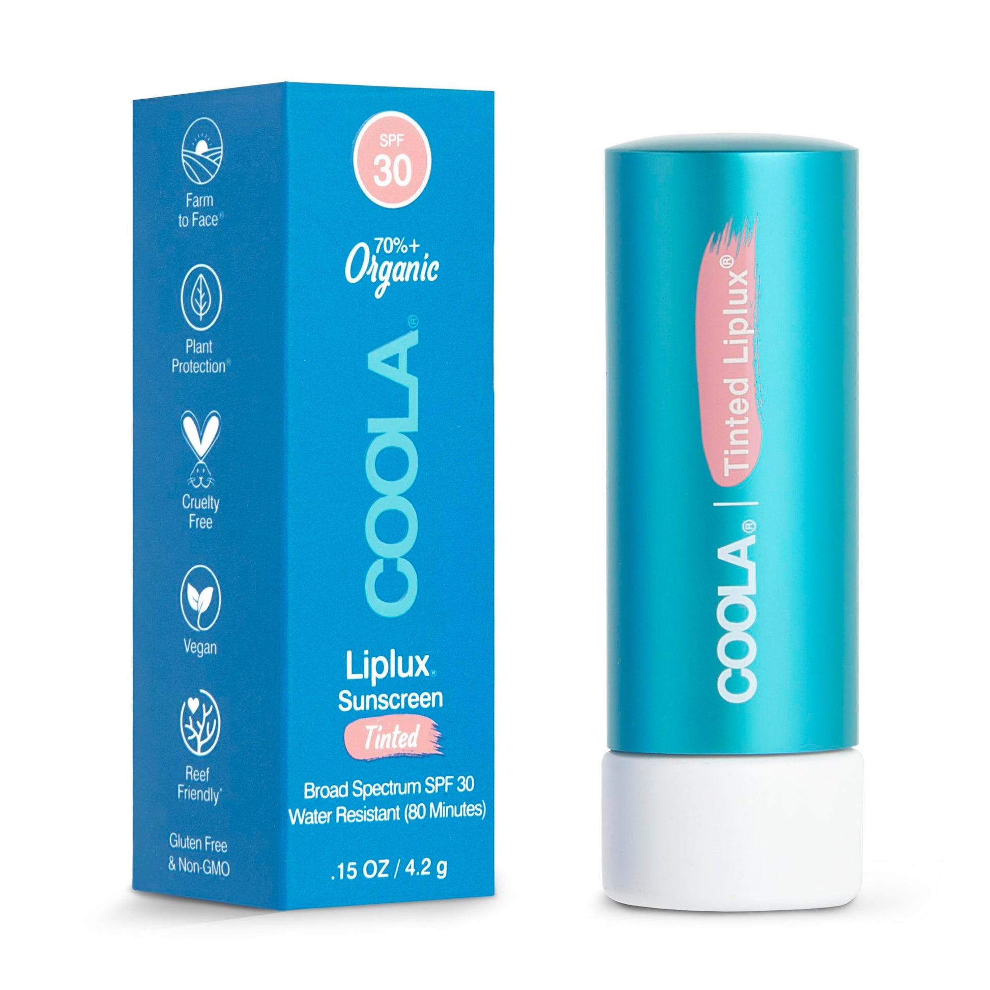 Coola® Tinted Liplux® Sunscreen SPF 30, Tube