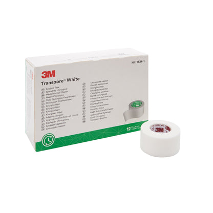 3M™ Transpore™ Plastic Medical Tape, White