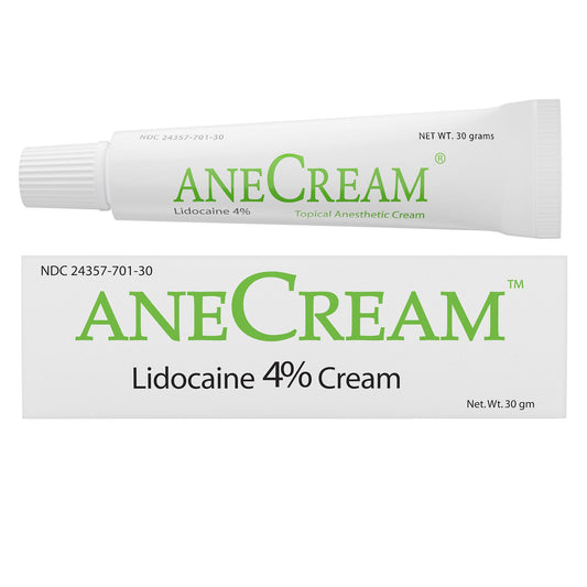 AneCream Topical Pain Relief 4% Strength Lidocaine Cream 30 Gram