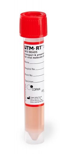 UTM-RT Transport Media Universal Transport Medium Translucent with Red Cap Tube Format