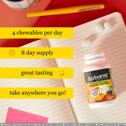 Airborne® Original Immune Support Supplement Chewable Tablets Citrus