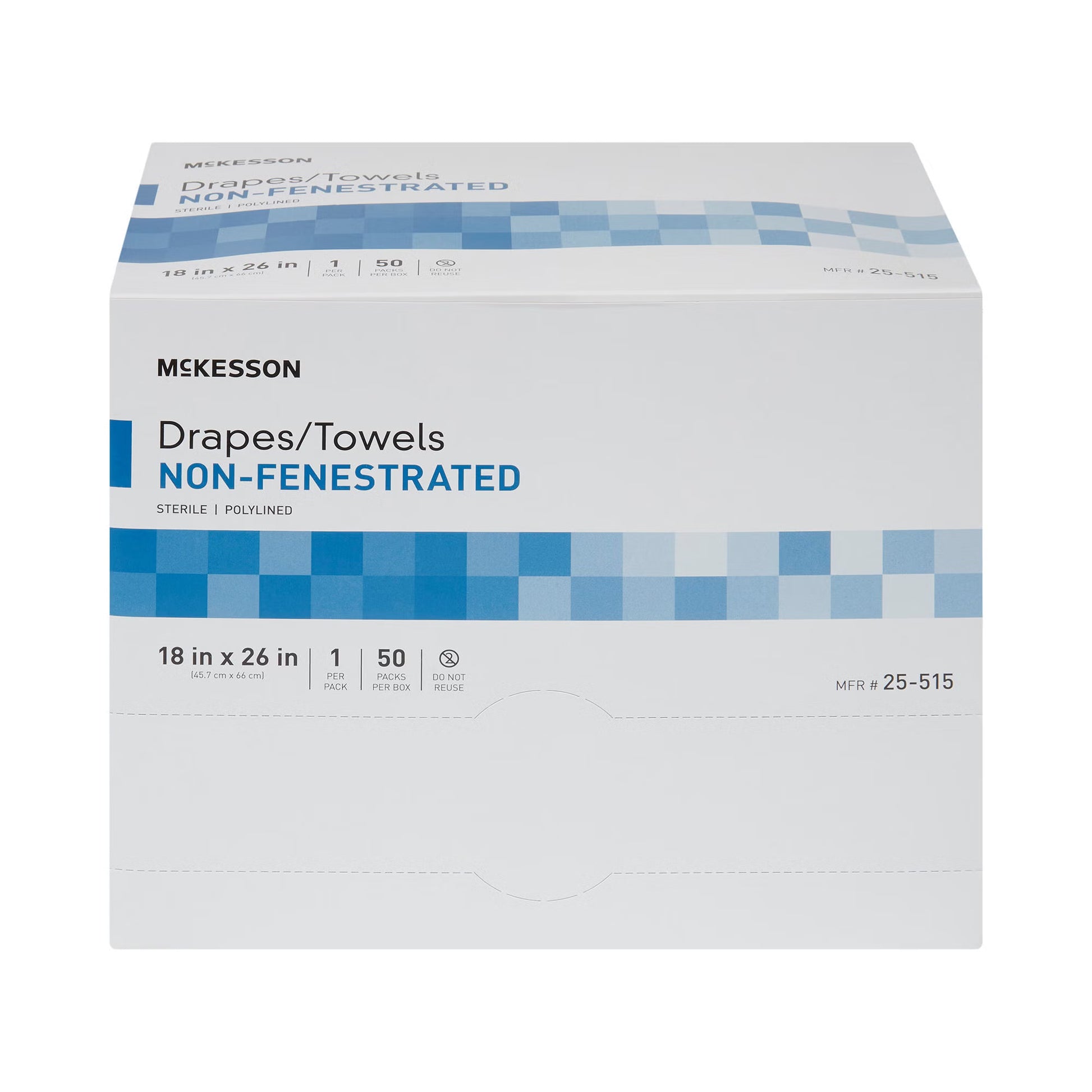 McKesson Sterile Poly Lined Towel Drape